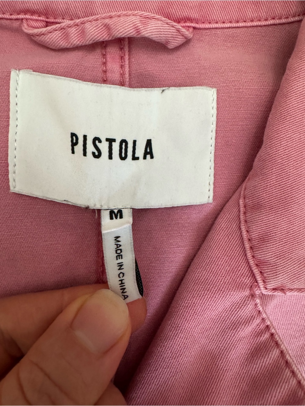 pistola Pink Short-Sleeve Utility Jumpsuit - Picture 10 of 10